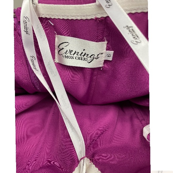 Magenta Evenings By Mon Cheri strapless corset ball gown - Picture 5 of 8